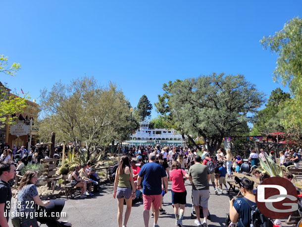 Frontierland felt busy.