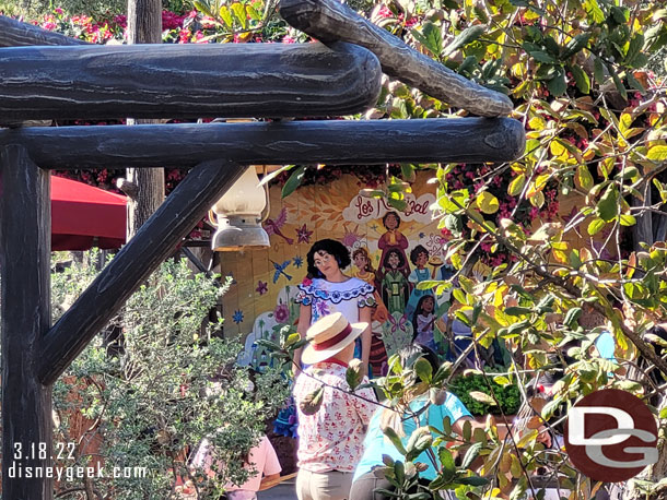 Mirabel was out greeting guests in  Frontierland.