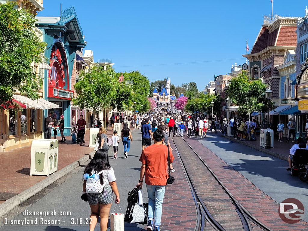 Main Street USA at 11:00am