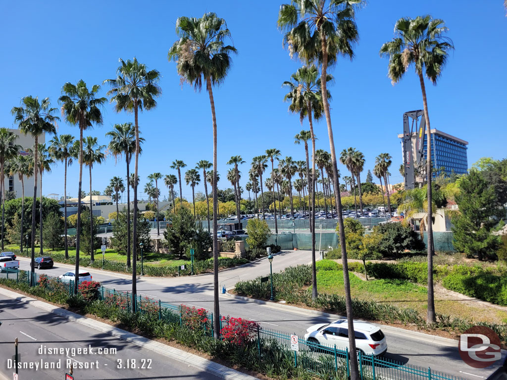 The Grand Californian self parking lot across Disneyland Drive.