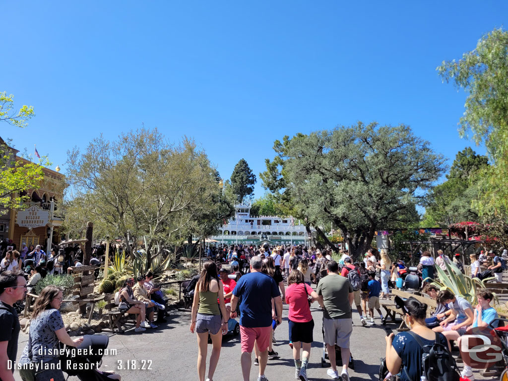 Frontierland felt busy.