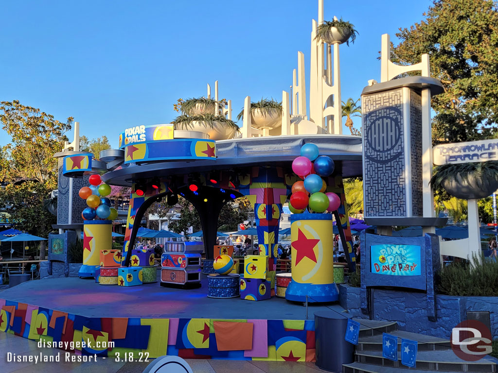 Tomorrowland Terrace will be hosting a Pixar Pals Dance Party starting at 7pm this evening.