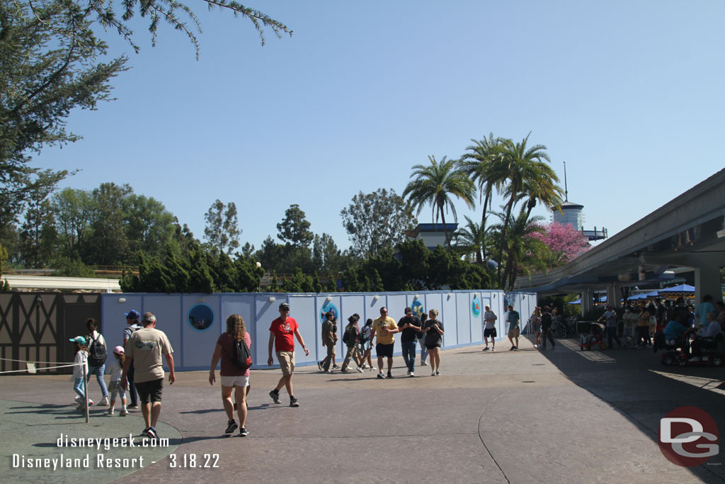 Walls still up at the sub lagoon.