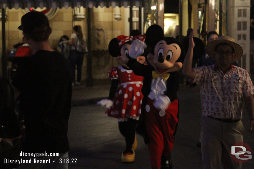 Crossed paths with Mickey and Minnie when I returned to Disneyland.