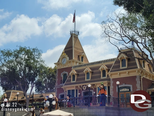 Mickey and the gang at the train station greeting guests.  Once traditional character greetings return in a couple weeks it will be interesting to see what evolves in the park.