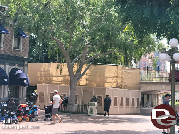 Renovation work continues on the gift shop on the east side.