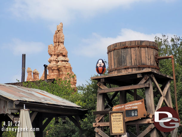 Goofy is at Big Thunder