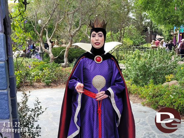 The Evil Queen was near the castle.