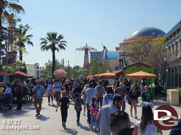 The walkways felt busy inside DCA.