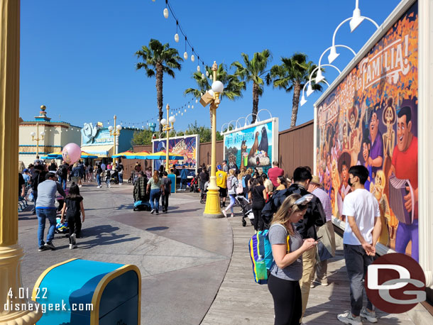 3:43pm the line for treats was long, especially since it was in the 60s and not that hot today.