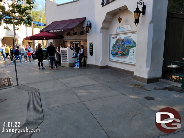 The map near guest relations has been updated since the last time I noticed.