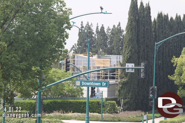 The building in the Downtown Disney parking lot continues to move along.