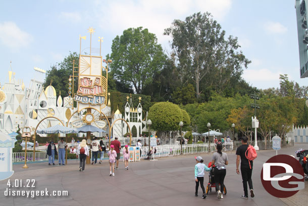 it's a small world was a walk on at 1:16pm