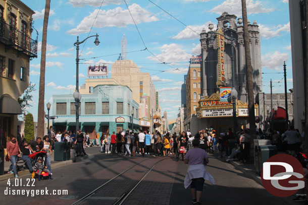 Heading down Hollywood Blvd to catch the Jammin Chefs