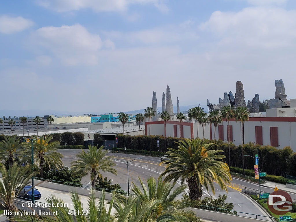 Checking out the hill backdrop for Toontown.