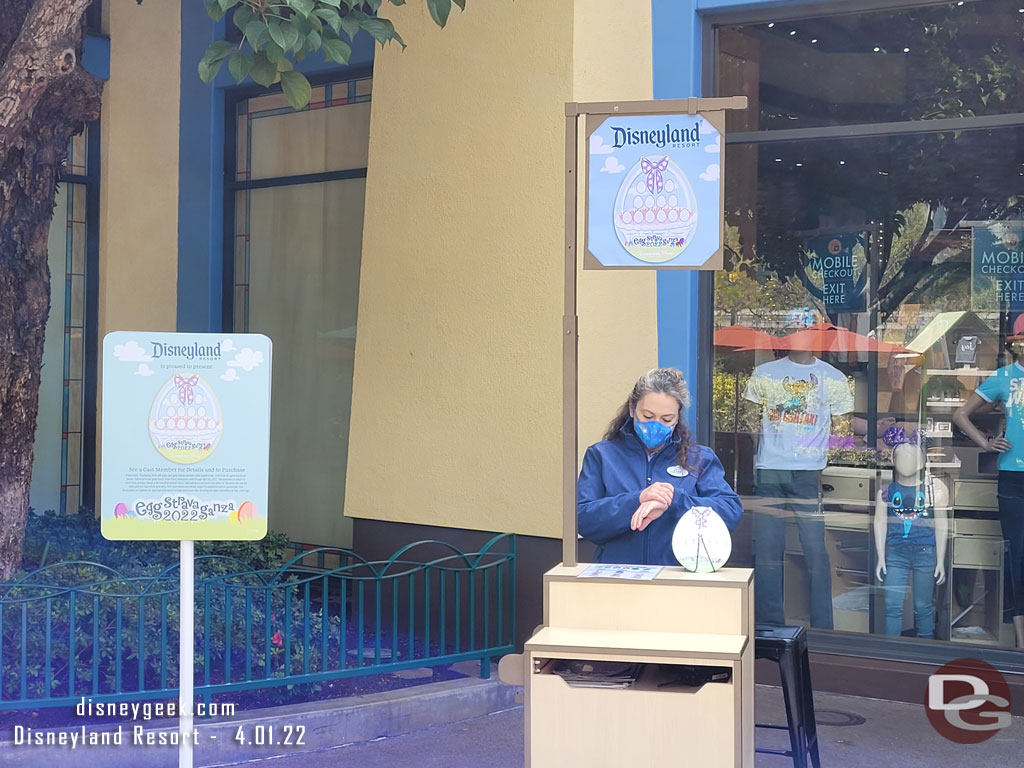 A redemption location outside World of Disney.