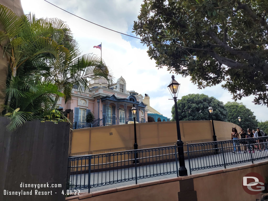 Over at Pirates the large trees in the courtyard have been removed.