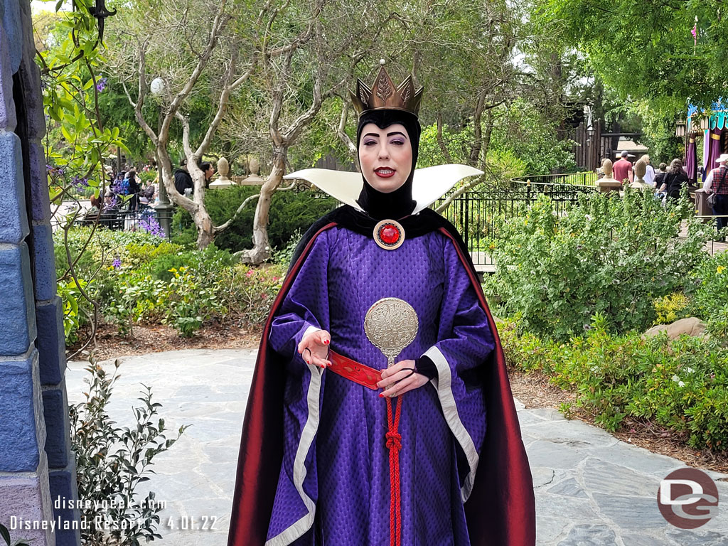 The Evil Queen was near the castle.