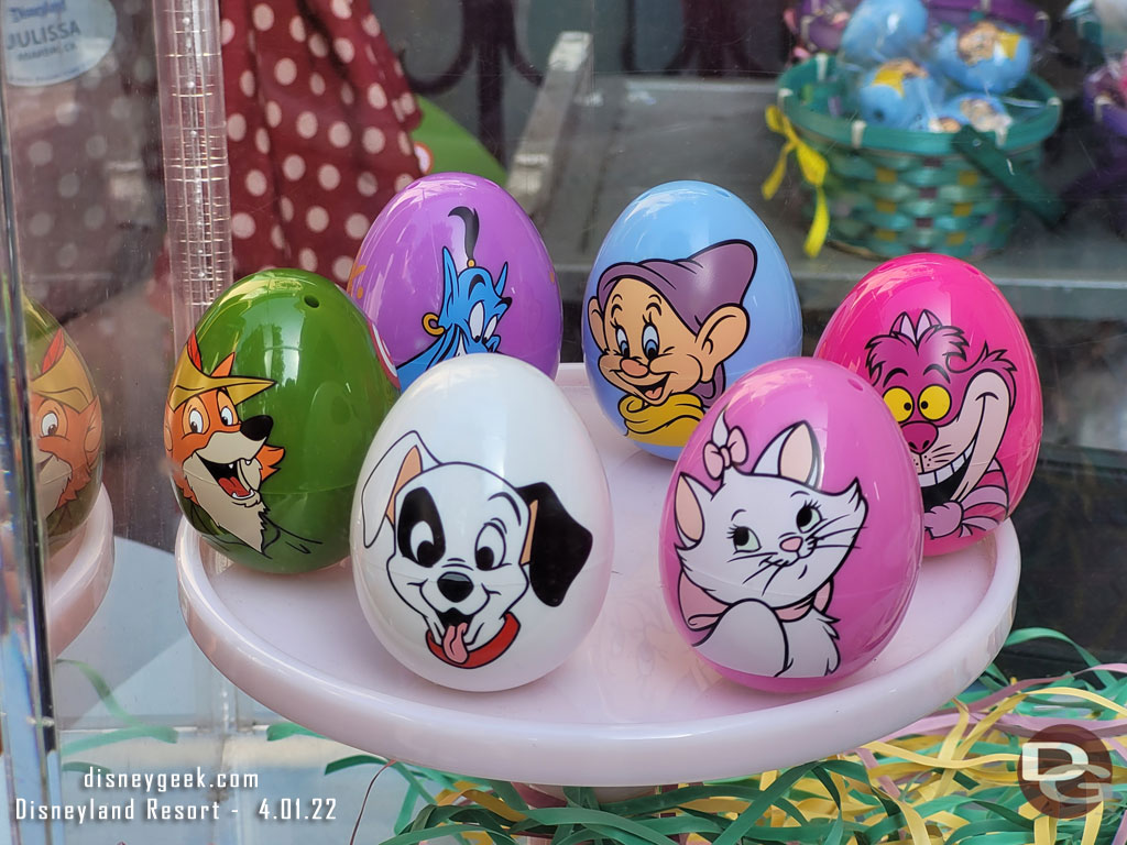 A better look at the prizes for the egg hunts.