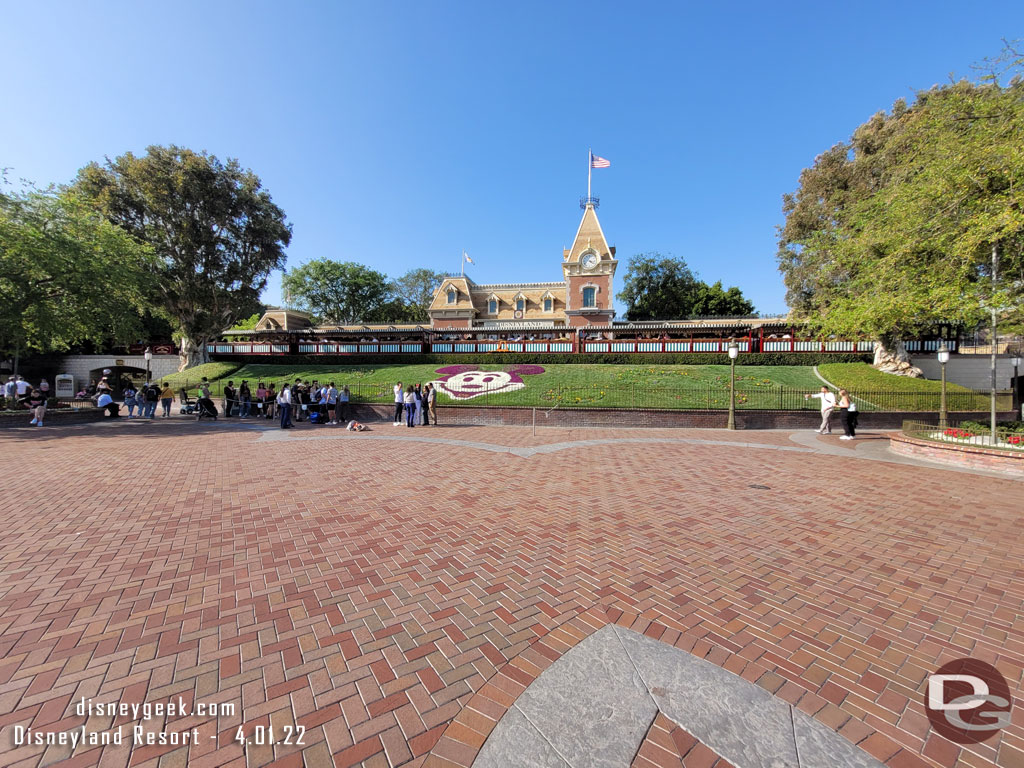 Back to Disneyland and entered during a quiet moment.