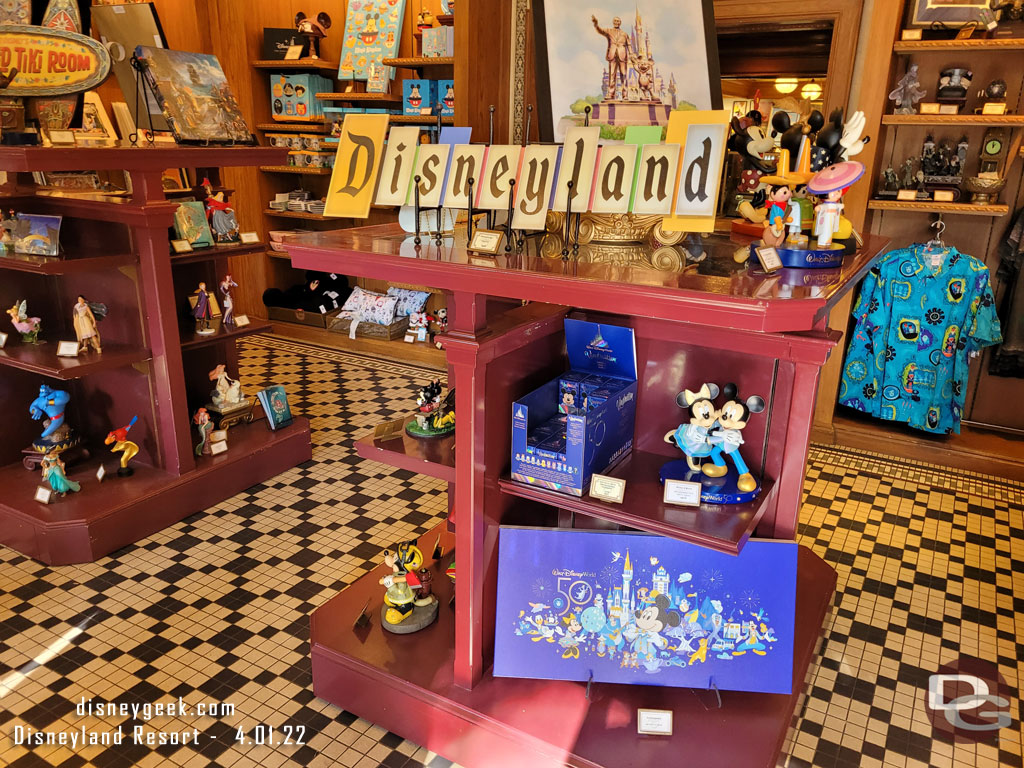 Stopped by the Disney Gallery. They have a few WDW 50th items.