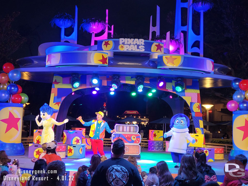 Joy & Sadness at the Pixar Pals Dance Party