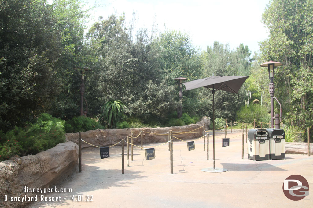 All quiet at 1:00pm entering Star Wars: Galaxy