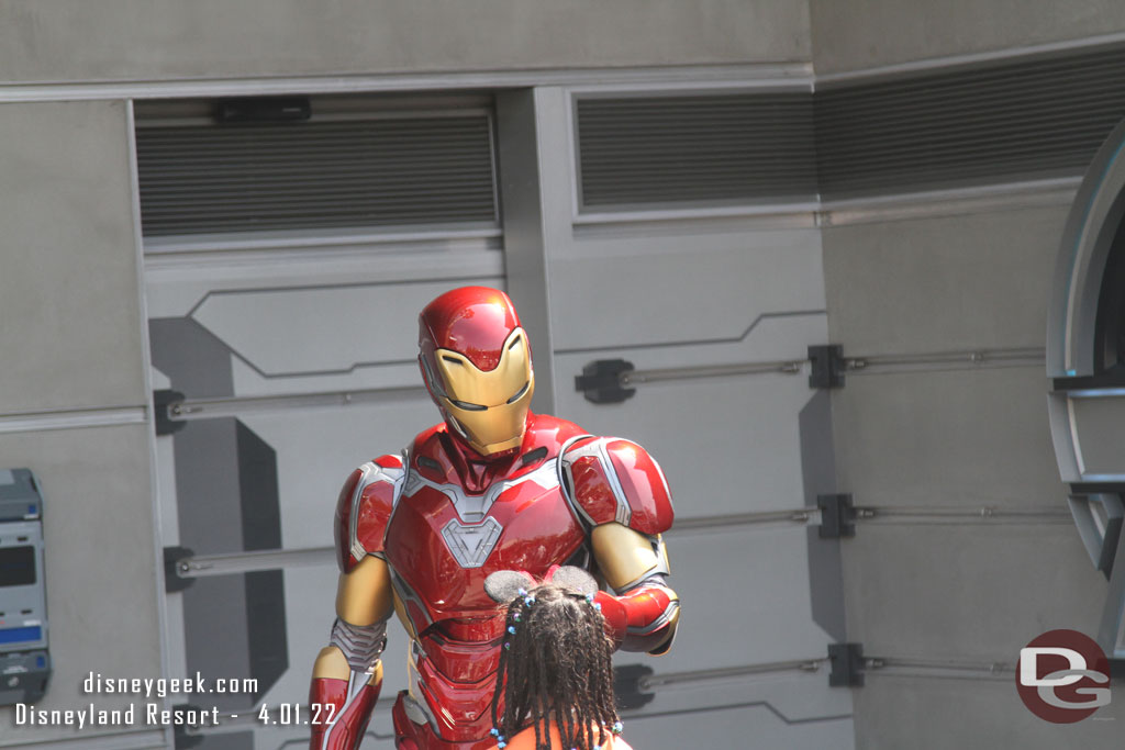 Iron Man out in Avengers Campus