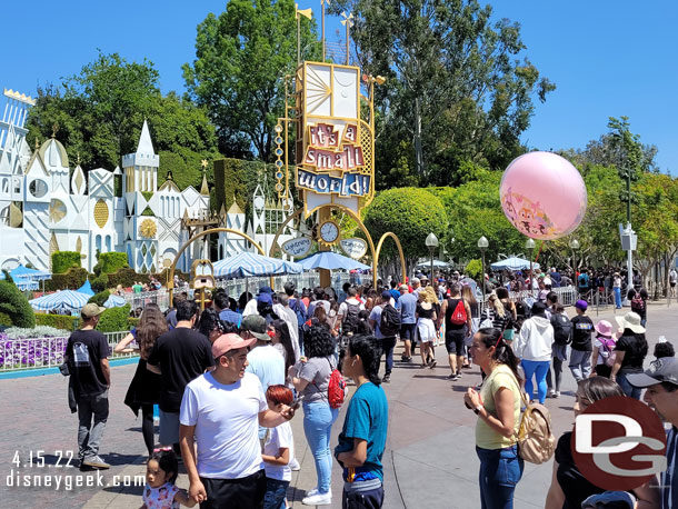 Small World Lighting Lane was also backed up (I was seeing a trend as I walked around).