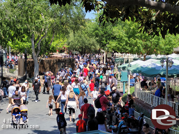 1:22pm - Looking toward Frontierland