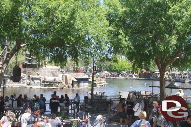 All the Fantasmic platforms were submerged today.