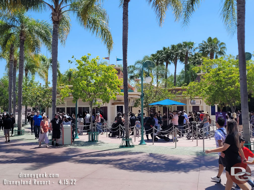 The longest line I have seen at the ticket booths in quite a while.