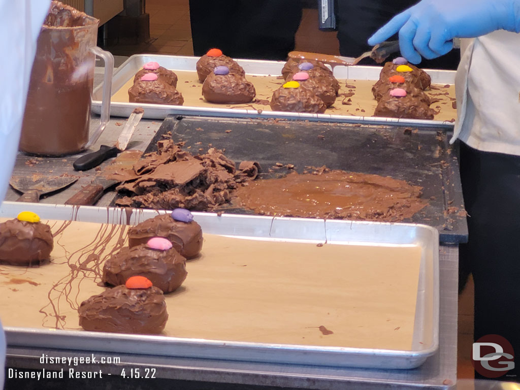 Egg Candy being made on Main Street USA