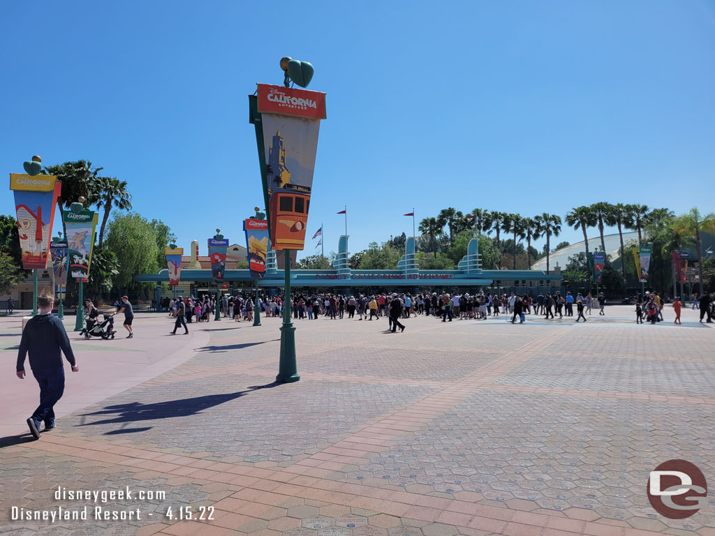 Disney California Adventure was another story (and guess where I was heading).