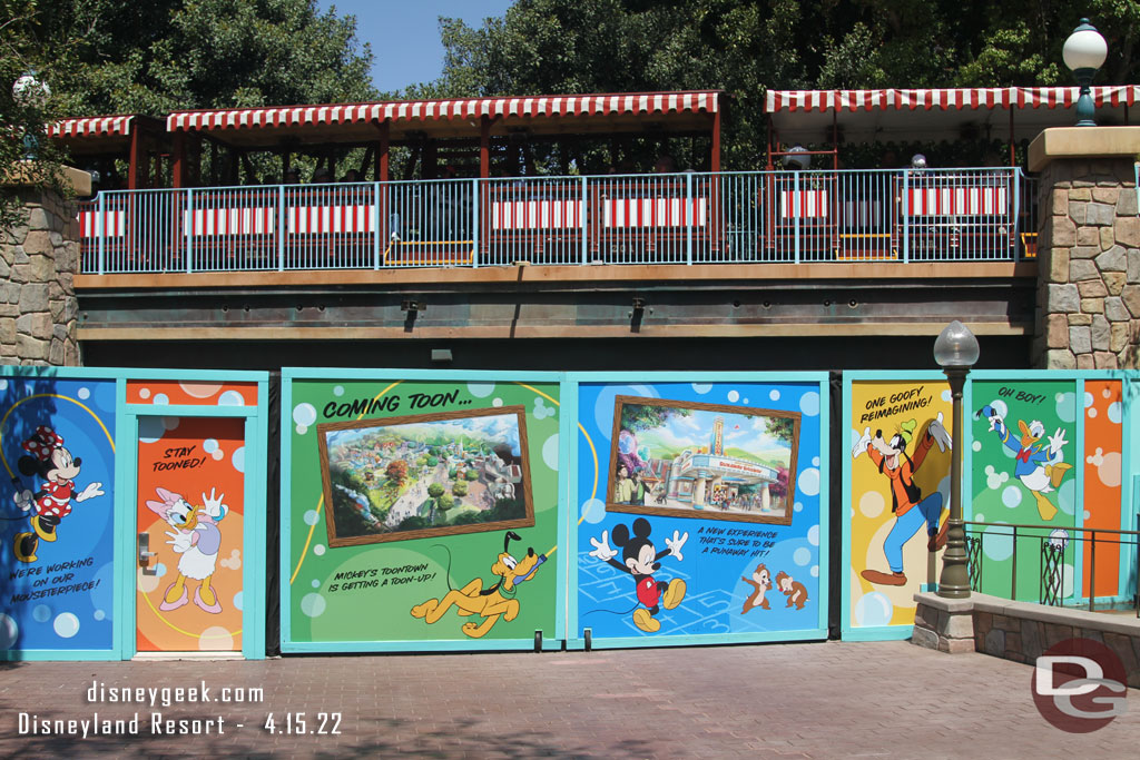 As expected no visible progress at Toontown.  You could hear equipment at work, sounded more like compacting than demolition.