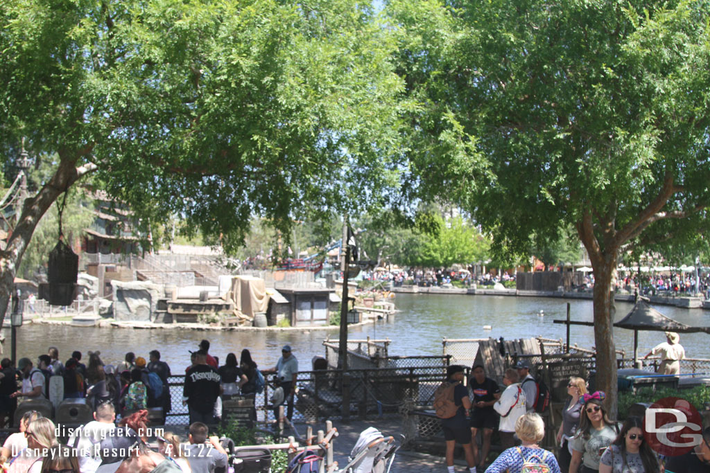 All the Fantasmic platforms were submerged today.