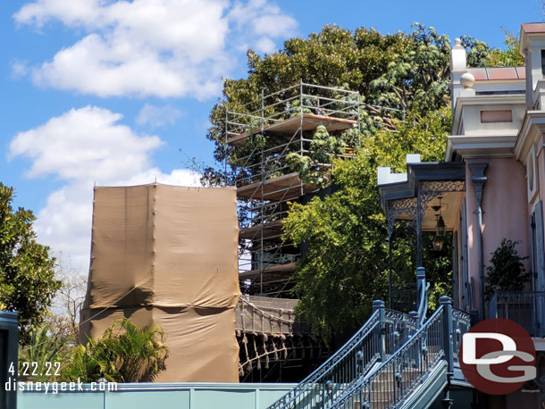 The tree house renovation continues.  Disney announced last week when it reopens it will have a new theme. But no official announcement of the theme or time frame to reopen.