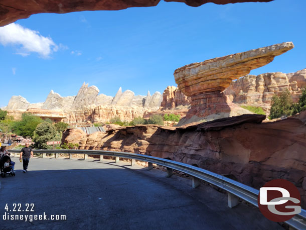 One of my favorite Disney Park views entering Ornament Valley from the Wharf.