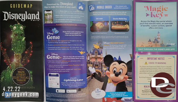 The Disneyland Guide Map features Elliot.