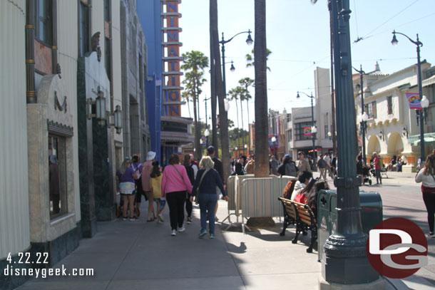 Most of the pavement work on Hollywood Blvd is now done.