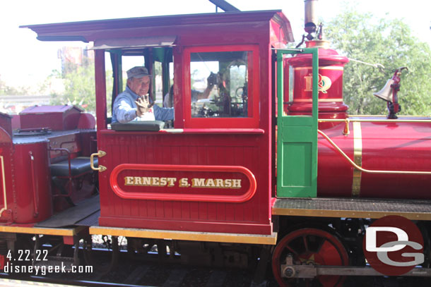 The train had a 30 minute wait posted.. there were maybe two dozen people ahead of us.  It ended up taking almost the full 30 minutes.  We boarded the second train that arrived.