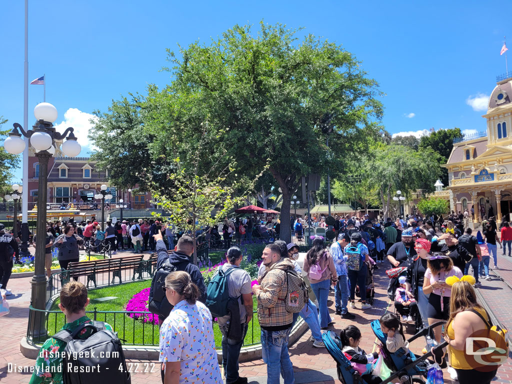 The queue snaked around Town Square.