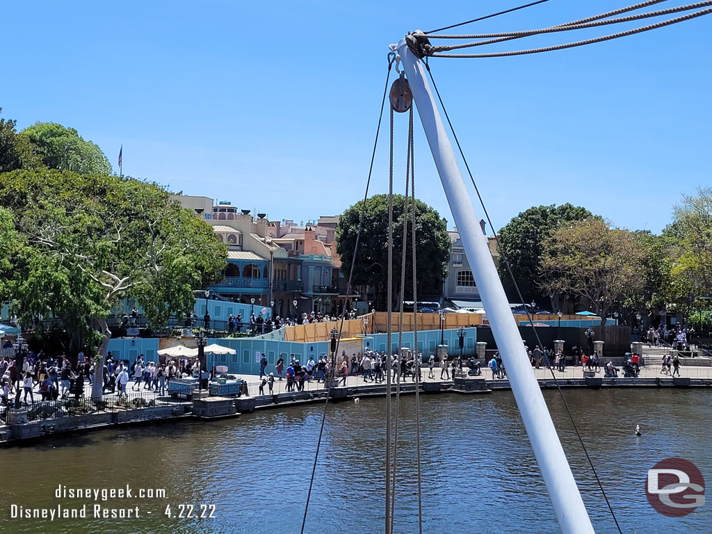 Checking out New Orleans Square from the Mark Twain Riverboat.