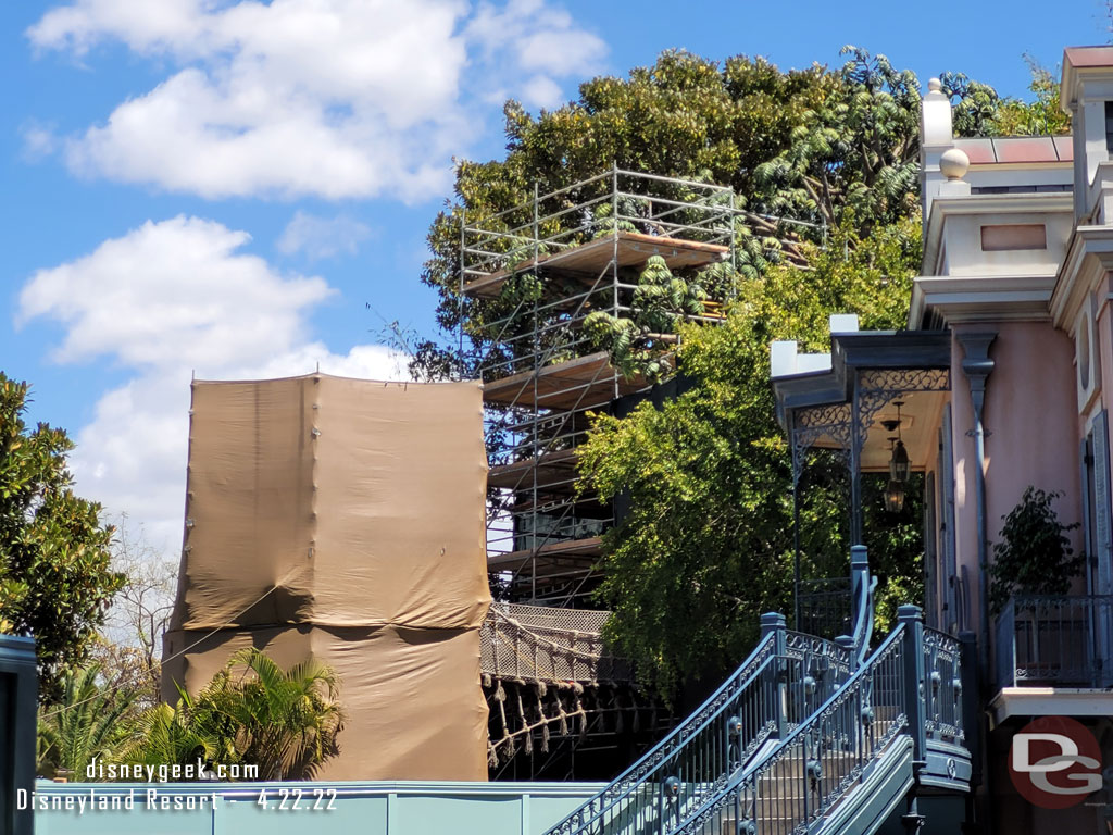 The tree house renovation continues.  Disney announced last week when it reopens it will have a new theme. But no official announcement of the theme or time frame to reopen.