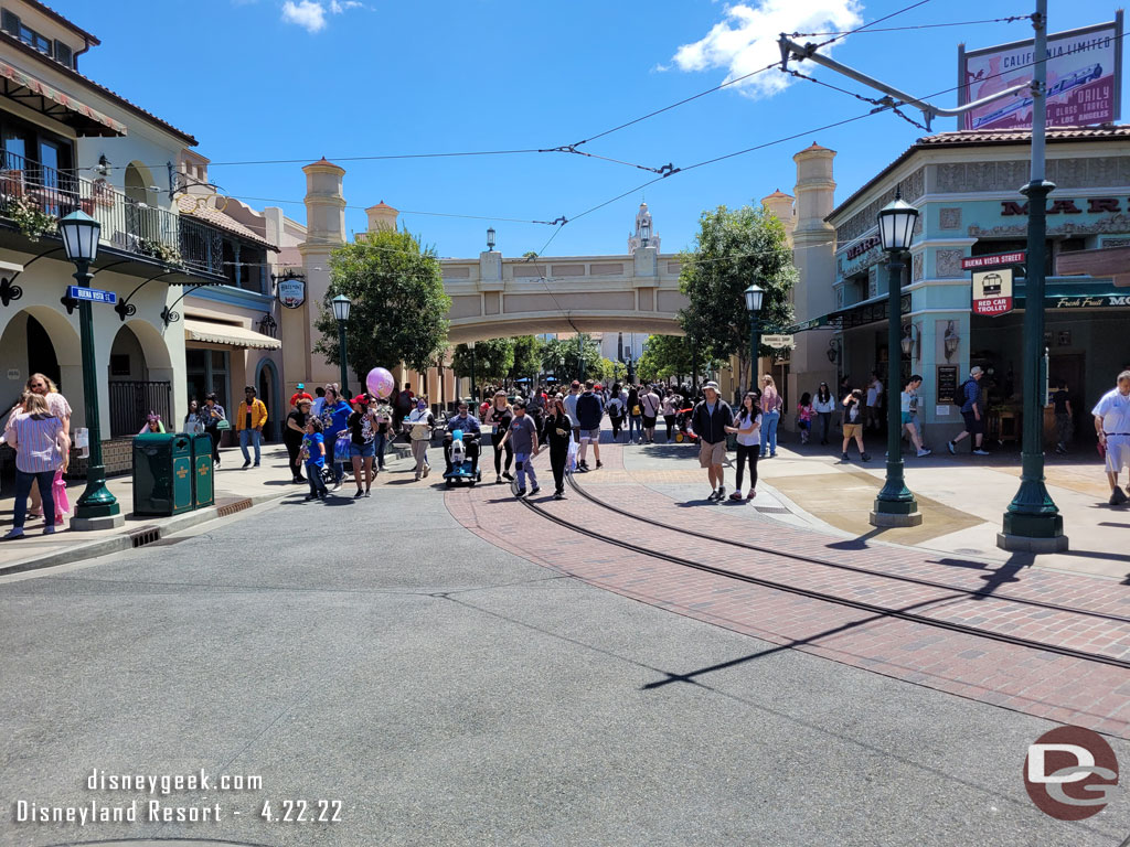 Buena Vista Street at 1:44pm