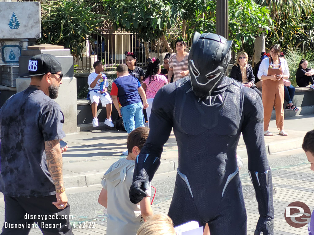 The Black Panther was out near Guardians.