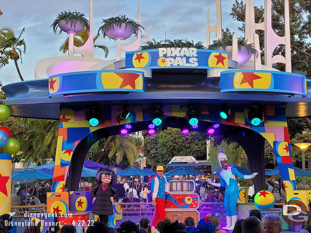 Stopped by the Pixar Pals Dance Party in Tomorrowland.