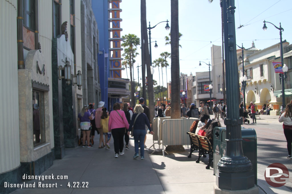 Most of the pavement work on Hollywood Blvd is now done.