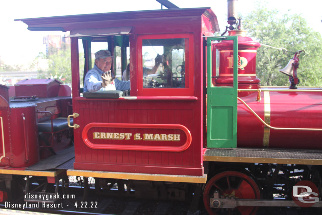 The train had a 30 minute wait posted.. there were maybe two dozen people ahead of us.  It ended up taking almost the full 30 minutes.  We boarded the second train that arrived.