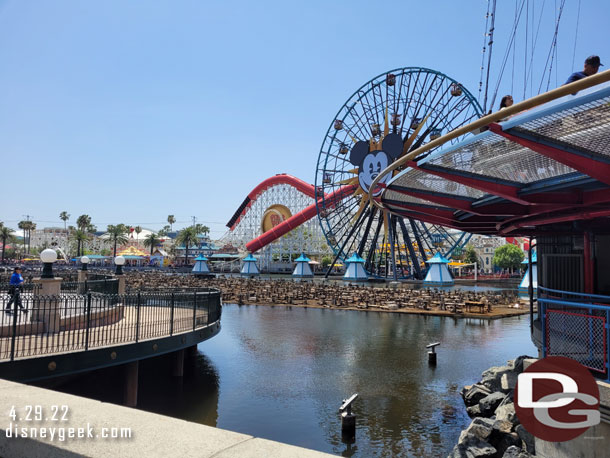 World of Color platforms were up and being worked on.